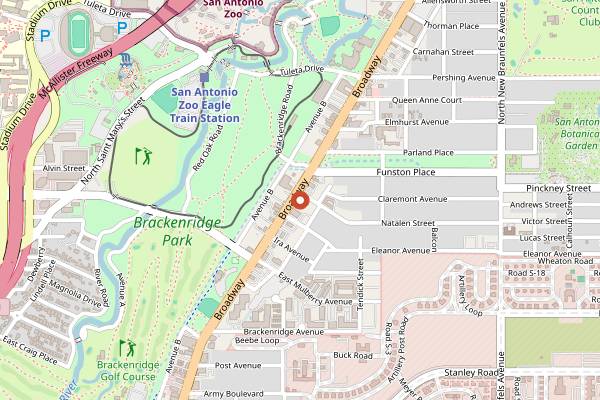 Map showing Viet-Nam Restaurant in San Antonio