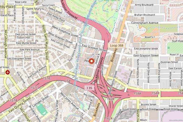 Map showing Mercado at Historic Pearl in San Antonio