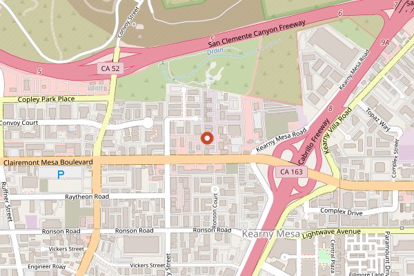Map showing Societe Brewing Company in San Diego