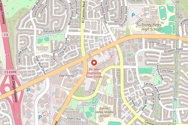 Map showing Sidecar Doughnuts and Coffee in San Diego