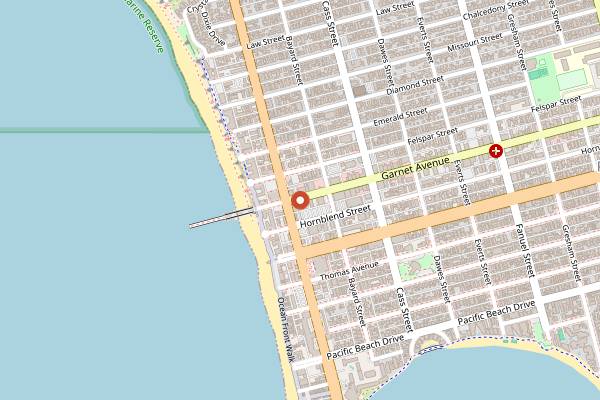 Map showing Stella Jean's Ice Cream in San Diego