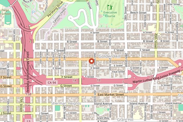 Map showing Cucina Migrante Italian Omakase Chef Table in San Diego