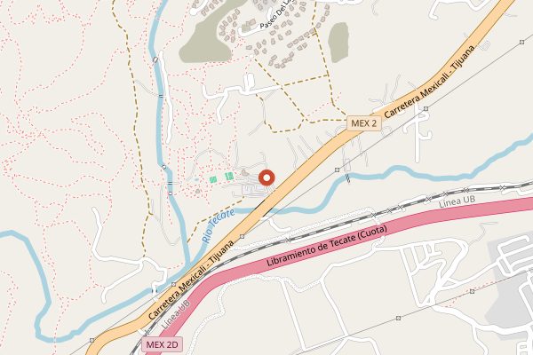 Map showing La Cocina Que Canta at Rancho La Puerta in San Diego