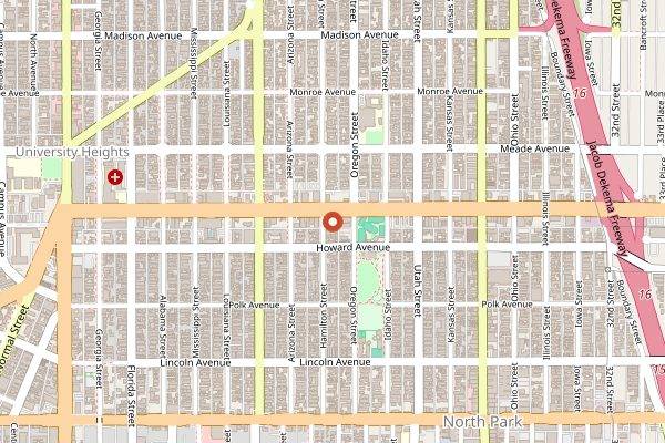 Map showing Donna Jean in San Diego
