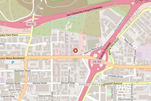 Map showing Zion Asian Market in San Diego