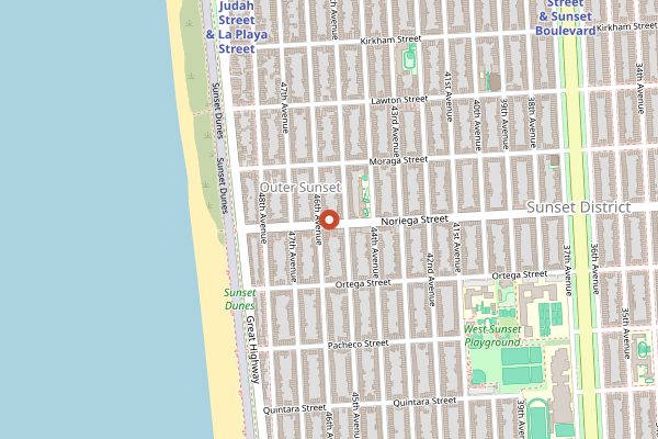 Map showing Devil's Teeth Baking Company in San Francisco