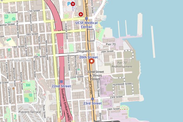 Map showing Neighbor Bakehouse in San Francisco