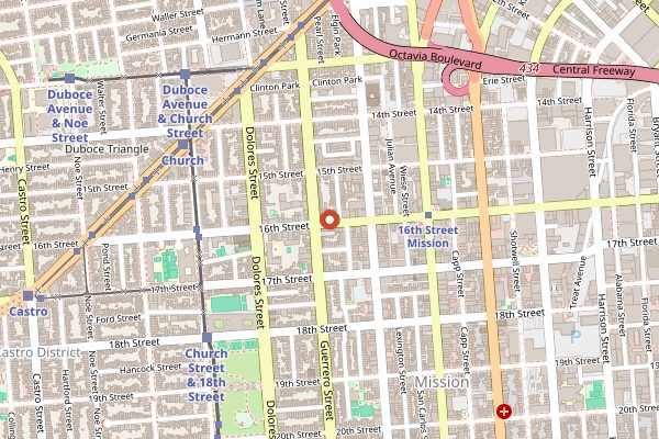 Map showing ABV in San Francisco
