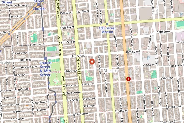 Map showing Fort Point Beer Company in San Francisco
