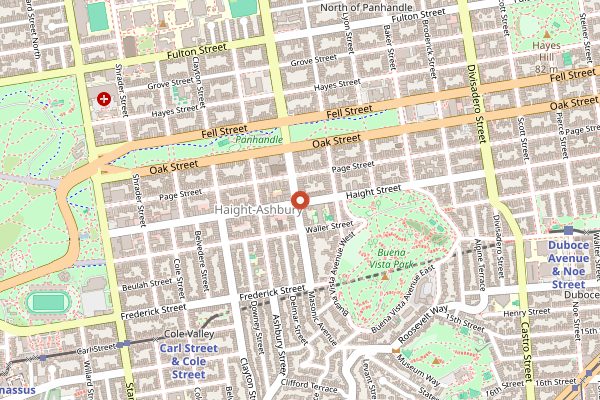Map showing Magnolia Brewing in San Francisco