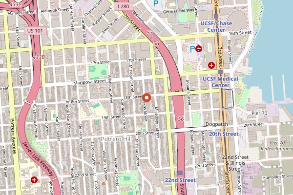 Map showing Plow in San Francisco