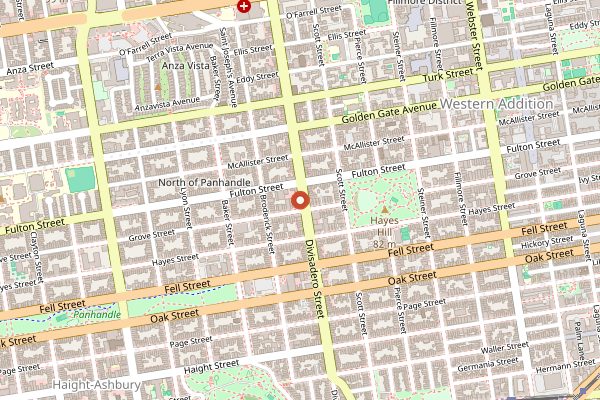 Map showing The Mill in San Francisco