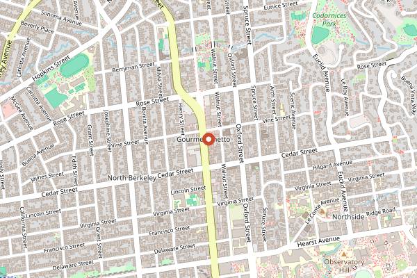 Map showing Kitchen on Fire Bay Area in San Francisco