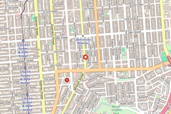 Map showing The Civic Kitchen in San Francisco