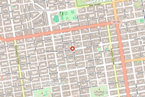 Map showing Wildseed in San Francisco