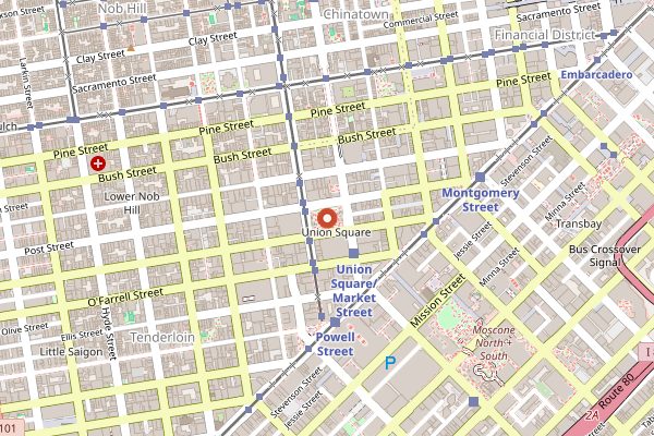 Map showing SF Restaurant Week in San Francisco