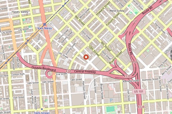 Map showing Californios in San Francisco