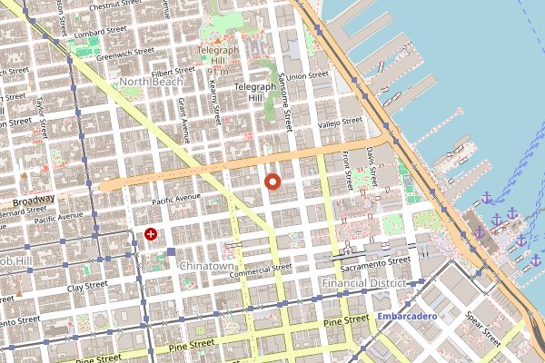 Map showing Quince in San Francisco