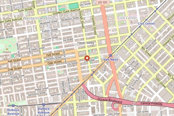 Map showing Rich Table in San Francisco