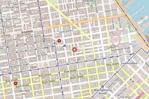 Map showing Avital Experiences in San Francisco