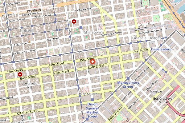 Map showing Hang Ah Tea Room in San Francisco