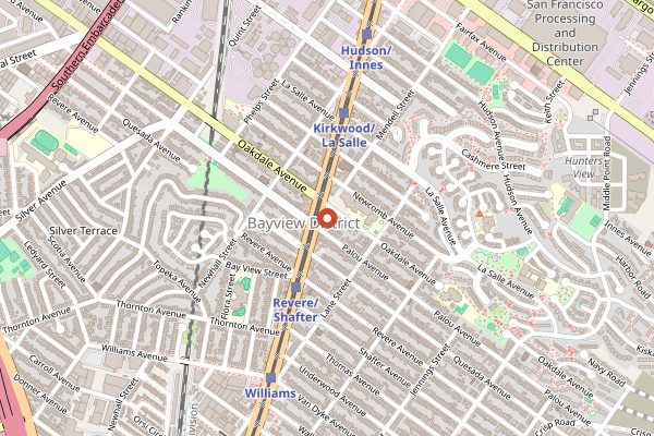 Map showing Old Skool Cafe in San Francisco