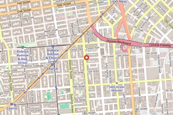 Map showing Bar Part Time in San Francisco