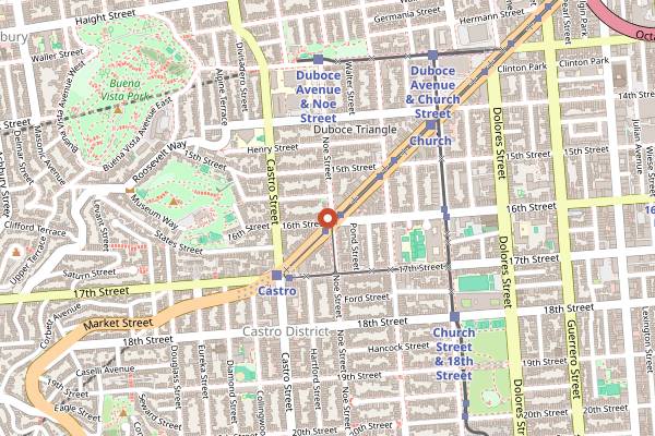 Map showing Lookout in San Francisco