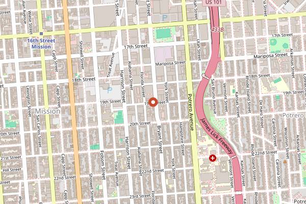 Map showing Side A in San Francisco