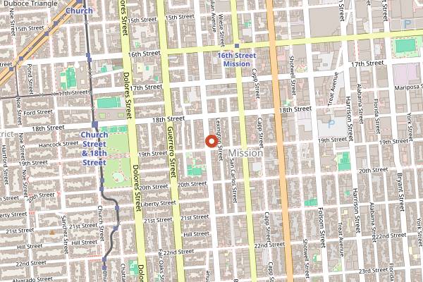 Map showing The Chapel in San Francisco