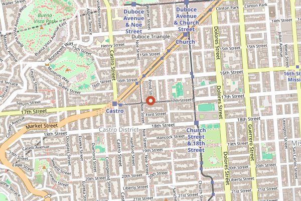 Map showing Frances in San Francisco