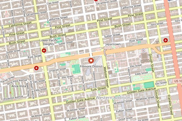 Map showing State Bird Provisions in San Francisco