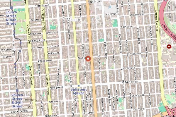 Map showing Buddy in San Francisco