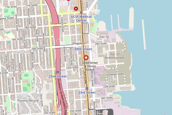 Map showing Ungrafted in San Francisco