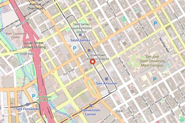 Map showing Still O.G. in San Jose