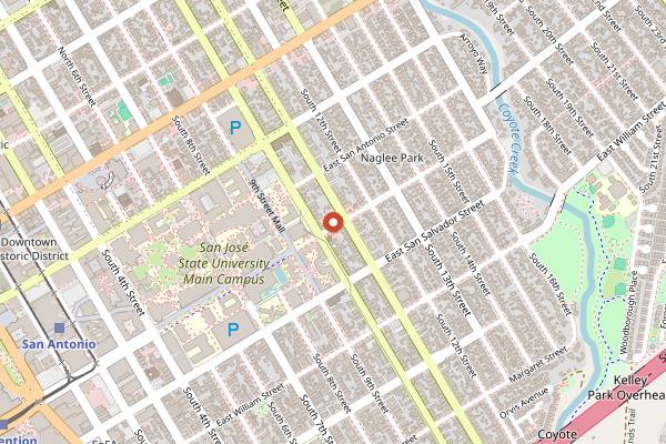 Map showing A.M. Craft in San Jose
