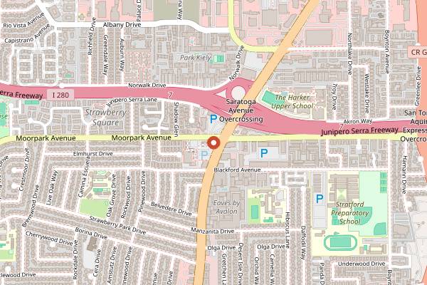 Map showing Coffee and Water Lab in San Jose