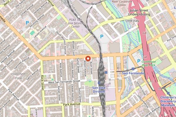 Map showing Cultivate Kitchen Cooking Classes in San Jose