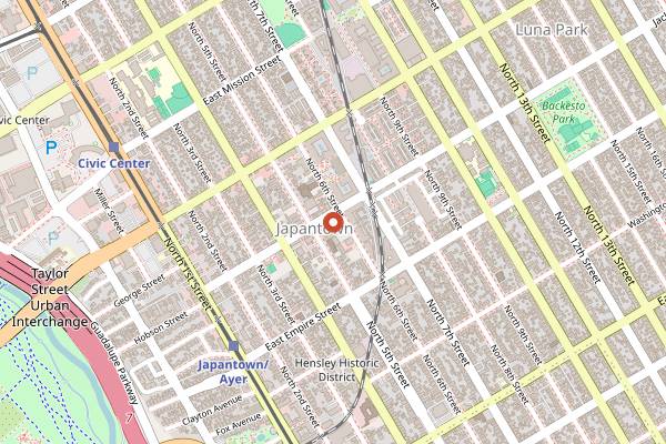 Map showing Nijiya Market in San Jose