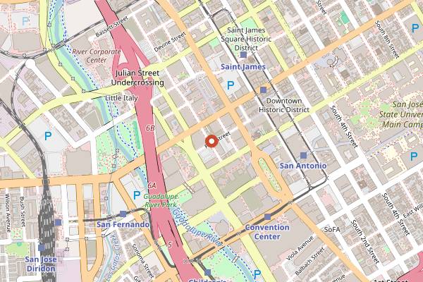 Map showing Selva in San Jose