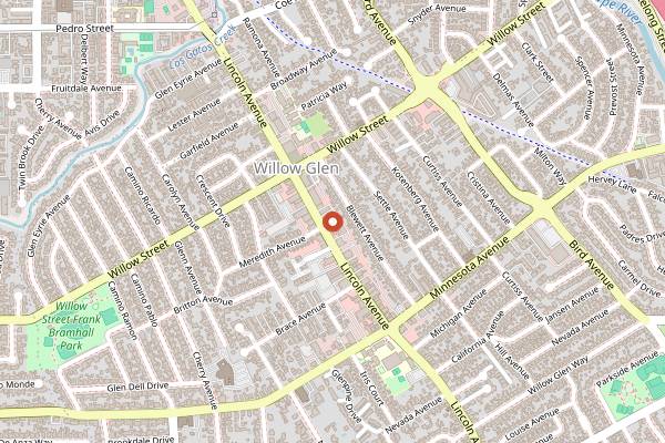 Map showing Black Sheep Brasserie in San Jose