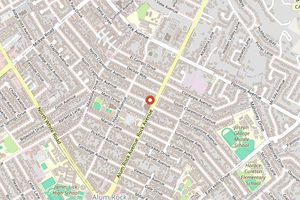 Map showing Delicias Juquilita Mexican Food in San Jose