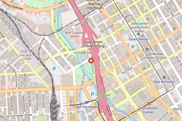 Map showing Ancora Vino by Enoteca La Storia in San Jose