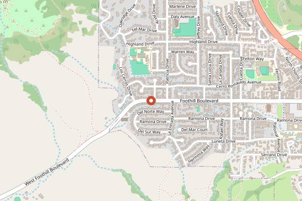 Map showing California Fresh Market in San Luis Obispo