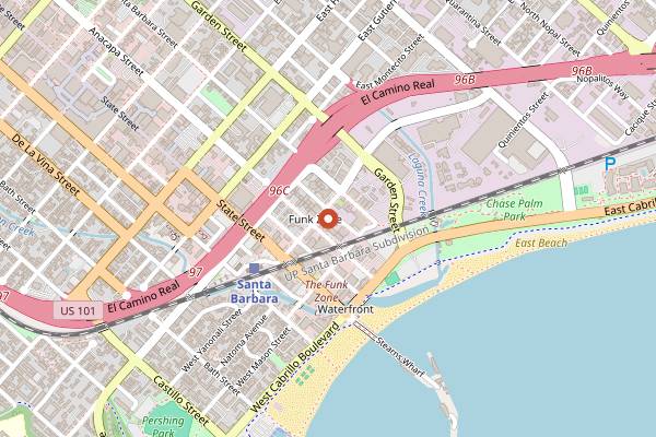 Map showing The Valley Project in Santa Barbara