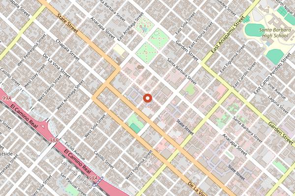 Map showing Bouchon Santa Barbara in Santa Barbara