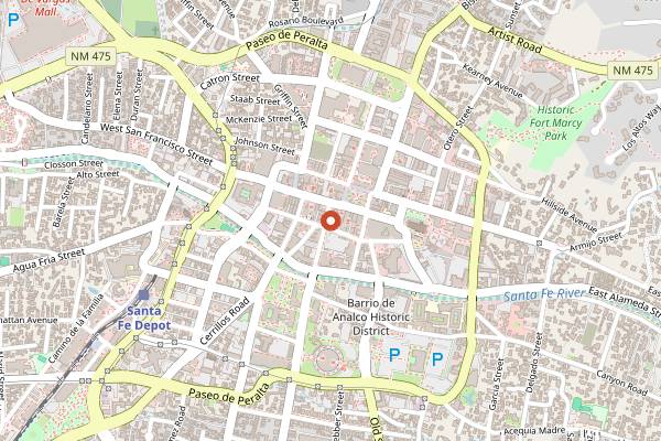 Map showing Tonic in Santa Fe