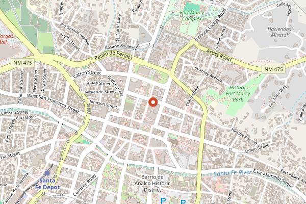 Map showing La Boca in Santa Fe