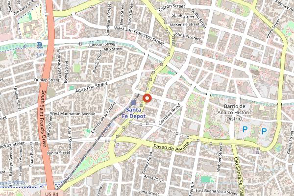 Map showing Paloma in Santa Fe