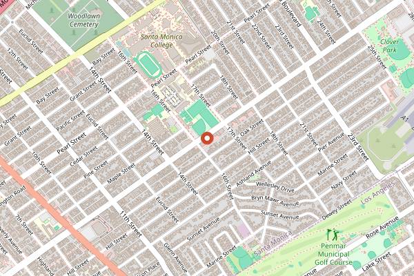 Map showing Jyan Isaac Bread in Santa Monica